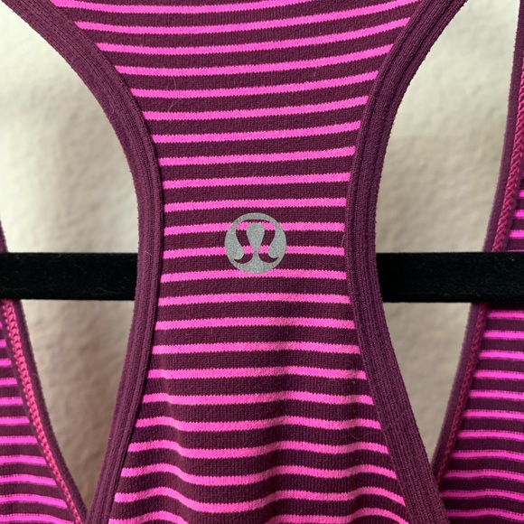 Pink and purple Lululemon razorback tank top - Picture 2 of 2